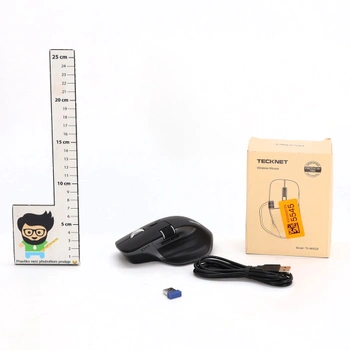 Bezdrôtová myš TECKNET Bluetooth (BT 5.0/5.0+2.4G), bočné rolovacie koliesko, super rýchle rolovanie,