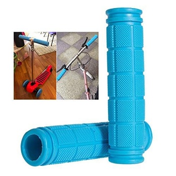 PLATT Cyklistické gripy Protišmykové mäkké gumové gripy pre bicykle/MTB/BMX (2 páry) svetlo