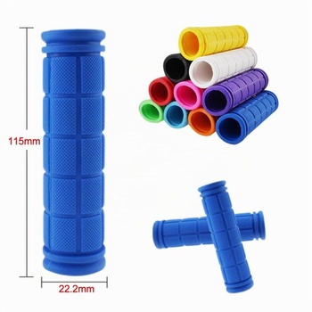PLATT Cyklistické gripy Protišmykové mäkké gumové gripy pre bicykle/MTB/BMX (2 páry) svetlo