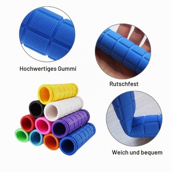 PLATT Cyklistické gripy Protišmykové mäkké gumové gripy pre bicykle/MTB/BMX (2 páry) svetlo