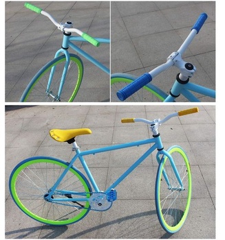 PLATT Cyklistické gripy Protišmykové mäkké gumové gripy pre bicykle/MTB/BMX (2 páry) svetlo