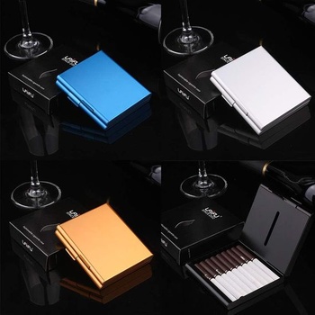 ToBeIT Case Cigarettes Kovová krabička na cigarety - Hliníkové puzdro na cigarety na 20 cigariet