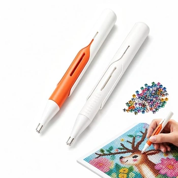 2dielne automatické diamantové maliarske pero, oranžová +…