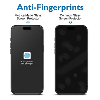 Matná ochranná fólia Mothca pre iPhone 17, balenie 2 kusov + 2 ochranné fólie na fotoaparát pre