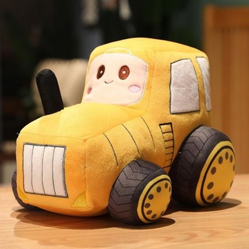 NatureMan 30cm plyšový traktor plněný polštář hračka nákladní vůz kreslený traktor plyšový polštář,