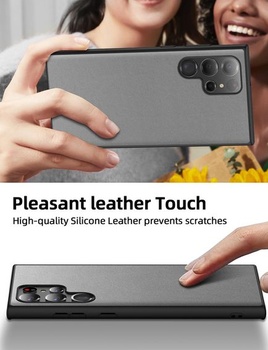 Puzdro X-level pre Samsung Galaxy S22 Ultra, pravé silikónové kožené puzdro, tenké protišmykové,