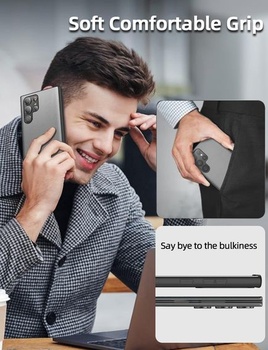 Puzdro X-level pre Samsung Galaxy S22 Ultra, pravé silikónové kožené puzdro, tenké protišmykové,