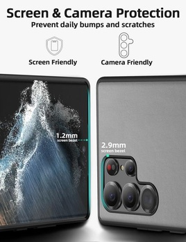 Puzdro X-level pre Samsung Galaxy S22 Ultra, pravé silikónové kožené puzdro, tenké protišmykové,
