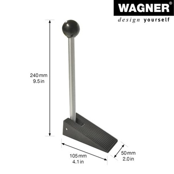 WAGNER COMFORT Dverný klin - 105 x 50 x 240 mm, oceľová zamykacia páka, termoplastická guma, pre