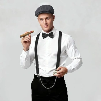 Pánsky kostým z 80. rokov – klasický retro outfit pre mužov, ideálny na karneval, Mardi Gras a večierky