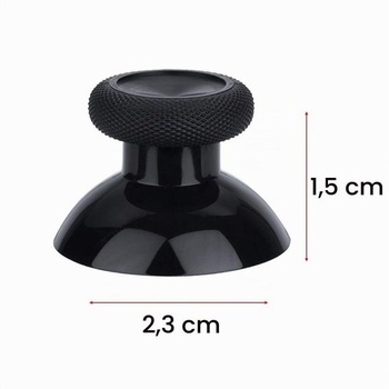 4 joysticky Thumbstick pre Xbox One, Xbox One X/S, ovládač PS4 (čierne)