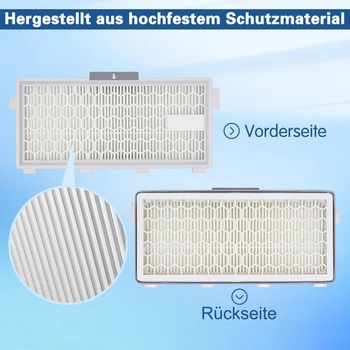 3 sady filtrov Airclean Plus 50 pre Miele Compact C1/C2 Complete C2/C3 HPea Air Clean Filter biely