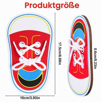 Drevené šnúrky JIEYAO, učenie sa zaväzovanie topánok pre deti, učenie sa zaväzovanie mašľou, precvičovanie