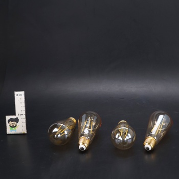 Žárovka DiCUNO Edison Vintage, E27 LED třída B 2,5W, nahrazuje 40W, 480lm, 360°, teplá bílá 2700K,