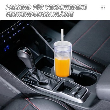 Plastové kelímky s víčkem a brčkem/ 480ml
