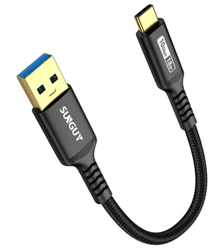 SUNGUY krátký kabel USB-C 15 cm, nabíjecí kabel USB-C a…