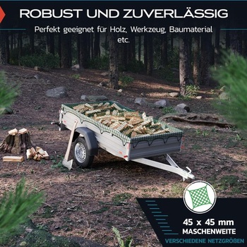 Síť na přívěs 1,5x2,7 [testováno DEKRA] s rohovým značením - Síť na přívěs s elastickou šňůrou pro