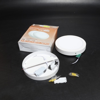 LED ATOMANT Sada 2 okrúhlych LED povrchových stropných svietidiel 220 mm 20 W, neutrálna biela farba