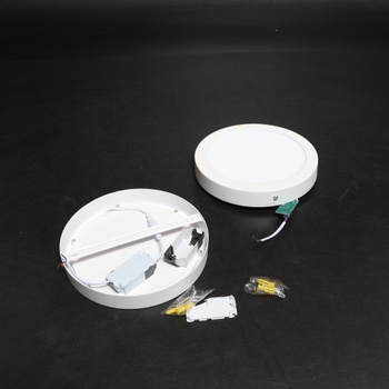 LED ATOMANT Sada 2 okrúhlych LED povrchových stropných svietidiel 220 mm 20 W, neutrálna biela farba