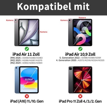 Puzdro aoub pre iPad Air 11 palcov (M4/M3/M2) a iPad Air 10,9 palcov 5./4. generácia čierne