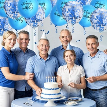 10 kusov balónikov Happy Birthday Gleemix