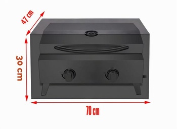 Kryt na gril Azatemgo z oxfordské látky 420D – Rozměry 70 x 47 x 30 cm – Voděodolný, odolný proti