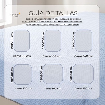 Degrees Home – Teide – Poťah na matrac – 150 cm Chránič matraca – Poťah na matrac so zipsom –