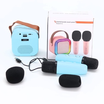 Karaoke automat pre deti i dospelých, mini karaoke mikrofón, bezdrôtový, prenosný Bluetooth