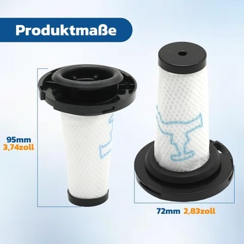 2 náhradné filtre ZR009010, náhrada za Rowenta X-Force Flex 9.60 RH20C2WO, RH20C0WO, RH2038WO,