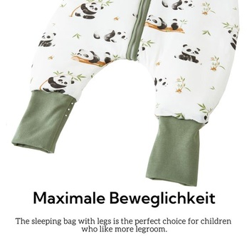 Chilsuessy dětský spací pytel s nožičkami, 2,5 tog, zimní spací pytel, unisex celoroční spací pytel
