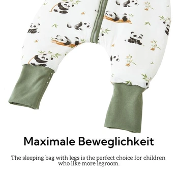 Chilsuessy detský spací vak s nožičkami, 2,5 tog, zimný spací vak, unisex celoročný spací vak