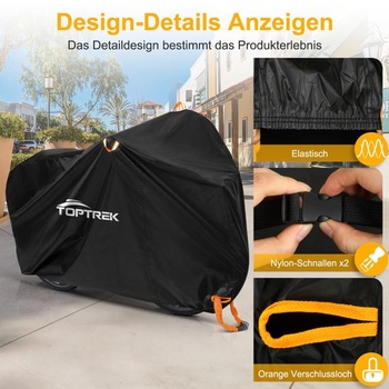 Toptrek Voděodolný obal na kolo 210D pro 3 jízdní kola 220x120x110cm