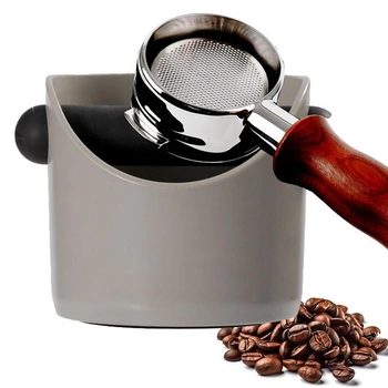 POPOYU Knock Box na kávovú usadeninu, sivý, pre espresso…