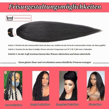 Xtrend 3 balenia 30 palcových dlhých prednatiahnutých vrkôčikových vlasov, EZ Braiding vlasové