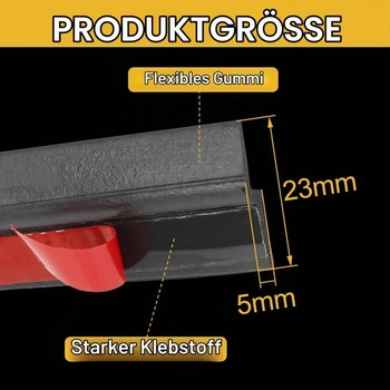 Tesniaca páska do auta v tvare Z X AUTOHAUX 4m, 1 kus, vodotesná EPDM guma