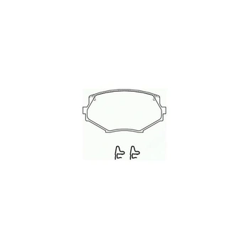 Sada brzdových destiček Brembo P 49 020, kotoučová brzda - (4dílná)