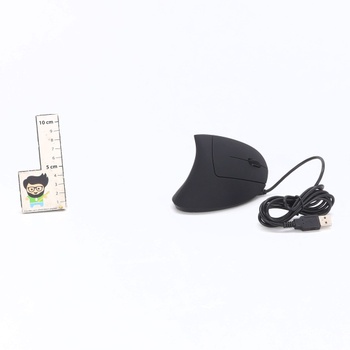 Ergonomická myš TECKNET s USB káblom, 6400 DPI, 6 tlačidiel, Vertikálna myš, Optická počítačová myš