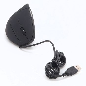 Ergonomická myš TECKNET s USB káblom, 6400 DPI, 6 tlačidiel, Vertikálna myš, Optická počítačová myš