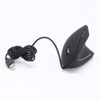 Ergonomická myš TECKNET s USB káblom, 6400 DPI, 6 tlačidiel, Vertikálna myš, Optická počítačová myš
