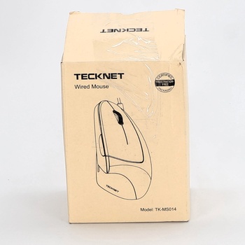 Ergonomická myš TECKNET s USB káblom, 6400 DPI, 6 tlačidiel, Vertikálna myš, Optická počítačová myš