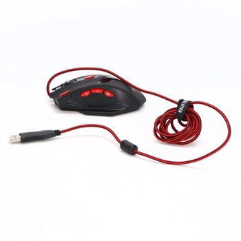 herná myš zelotes T90 9200 DPI, 8 programovateľných tlačidiel, viacrežimová LED, USB herná myš,