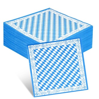 100 obrúskov s motívom Oktoberfest, bavorské obrúsky, dekorácie v štýle Oktoberfest 2 100