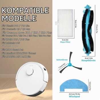 Príslušenstvo pre Ultenic D10/T10 Lite, pre Proscenic Q8/Q8 Max, pre Dreame Mova E10/E20/E20 Plus,