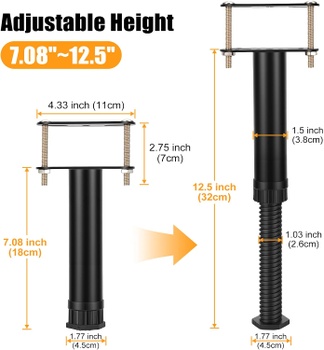 Nastaviteľné nohy Yosoo Health Gear 18-32cm