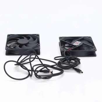Solární ventilátor Wakects černý, 2ks