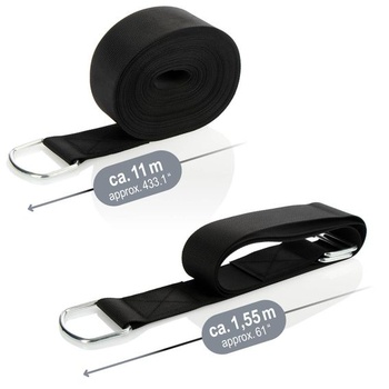 COM-FOUR® 6dílná sada zemních kotev pro trampolíny, sada bouřkových popruhů s kolíky - upevňovací