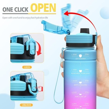 Športová fľaša na vodu 500ml, 700ml, 1l, 1,5l detská fľaša na vodu, nepriepustná, bez BPA,