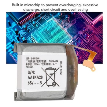 Náhradná batéria EB BR810ABU, 3,85 V 1,03 Wh 270 mAh lítium-iónová batéria, pre Galaxy Watch Gear