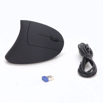 Ergonomická Bluetooth myš TECKNET, dobíjacia bezdrôtová vertikálna myš (BT 5.0/3.0 + 2.4G), 6 úrovní
