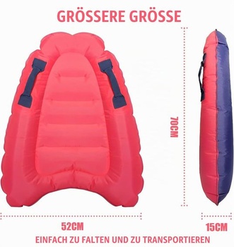 Nafukovací bodyboard, prenosný nafukovací plavecký raft, surfovacie dosky, mäkké bodyboardy na